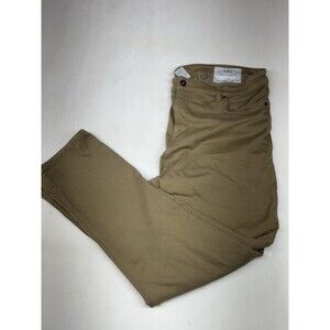 The Perfect Jean NYC Pants Mens 40x30 Brown Denkhaki Slim Thick Stretch Comfort